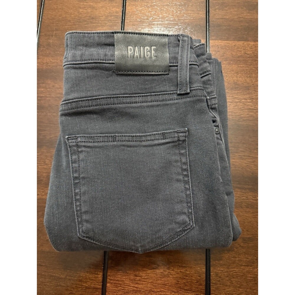 🔥Paige Sarah Slim Quality Comfort Jeans Womens 25 Black Jeans (M-26/28) NEW